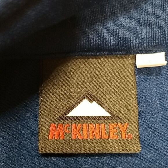 McKinley Sweat Shirt Men's Pull Over Thermal X Function Dri Plus 1/4 Zip Blue - Picture 6 of 8